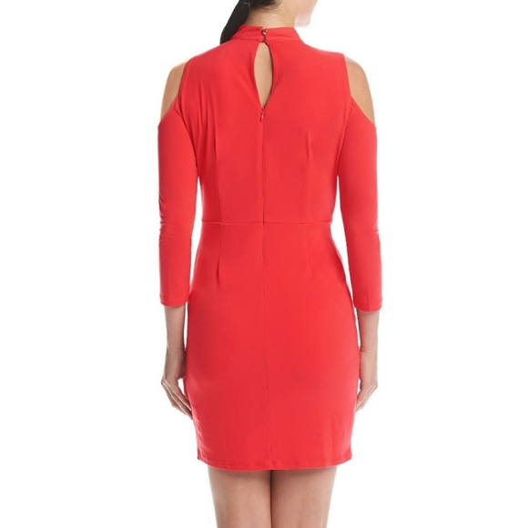 Jessica Simpson Cut Out Shoulder Sheath Dress Size 2 - Picture 16 of 16